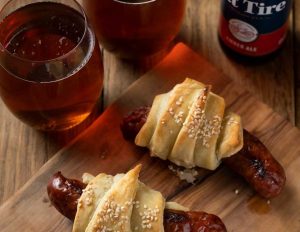 Game Day Recipes: Beer Brats Wrapped in Puff Pastry