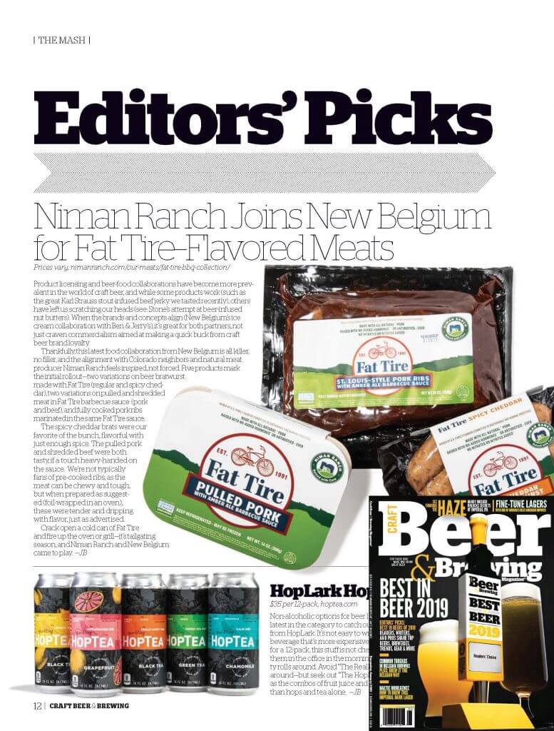 Craft Beer and Brewing Niman Ranch Fat Tire BBQ Collection