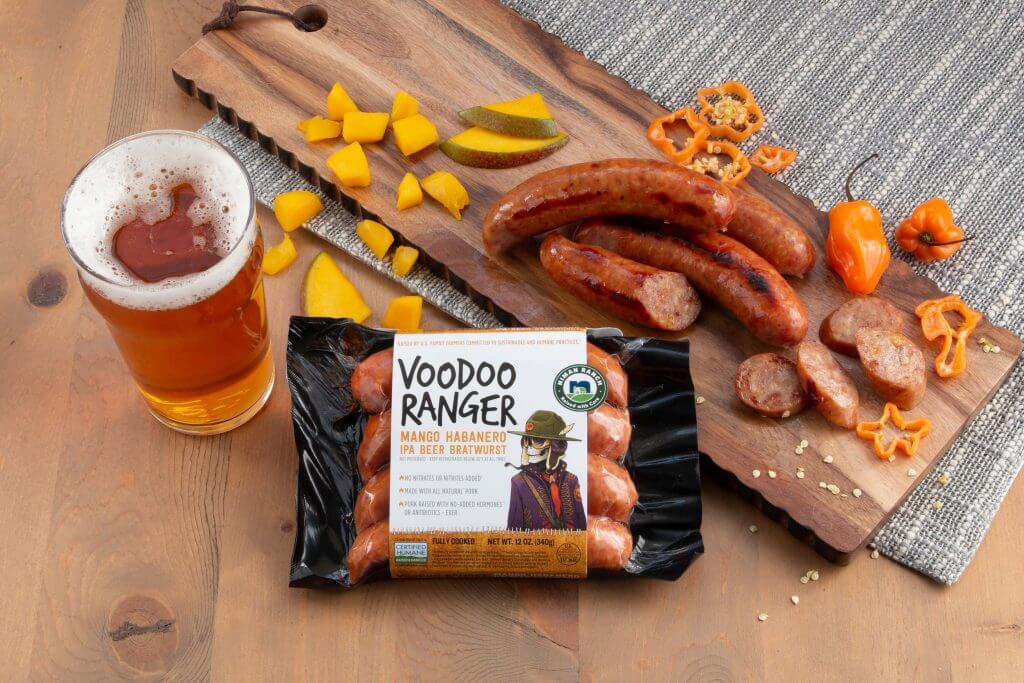 Niman Ranch Voodoo Ranger Mango Habanero IPA Beer Bratwurst