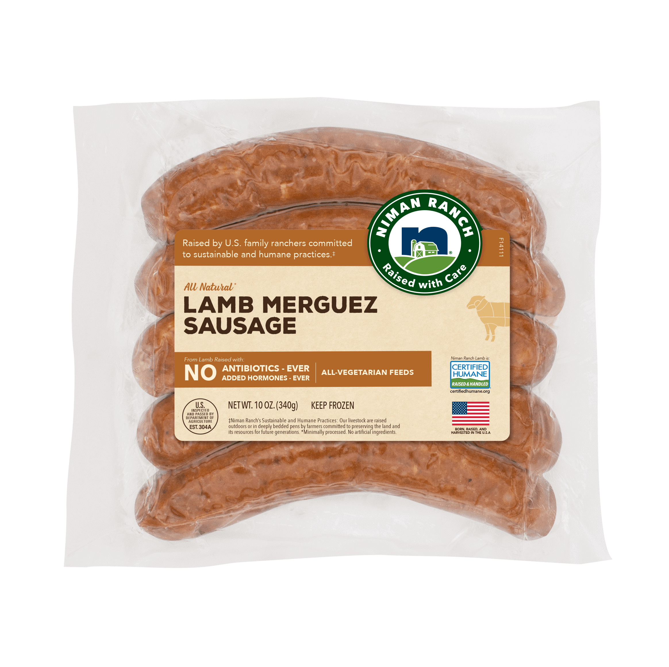 PreCooked, Nitrate Free Sausages Niman Ranch